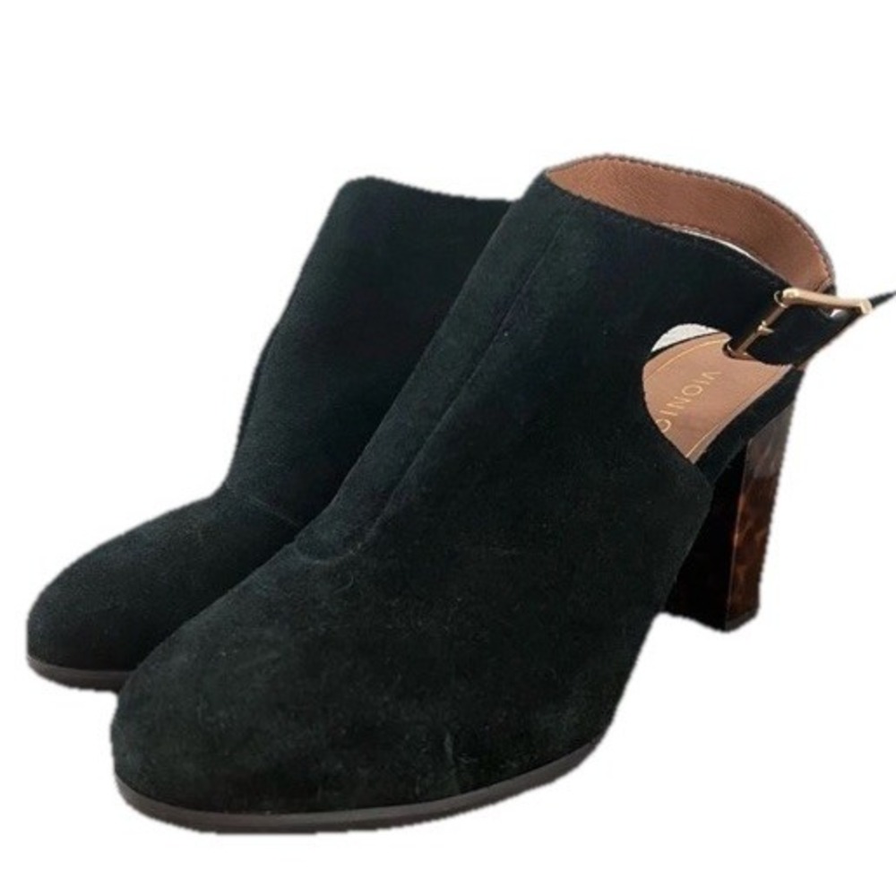 Vionic Lacey Tortoise Open Heel Booties Size 11 - Picture 3 of 4